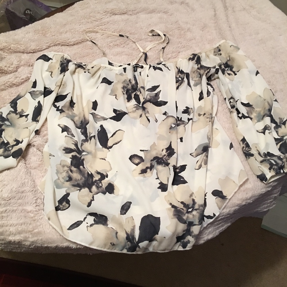 Charlotte Russe Cold Shoulder Blouse
